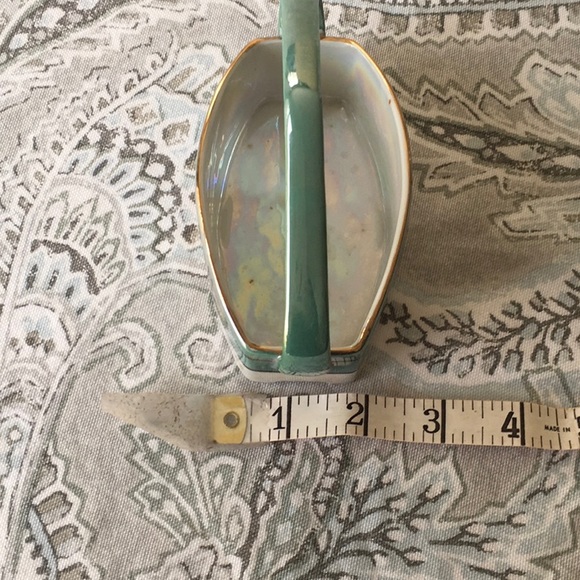 Vintage Noritake Lusterware Art Deco Creamer and Sugar basket - Picture 9 of 12